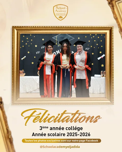 Cérémonie de distinction et de récompense des élèves de la 3ᵉ année du collège de Schoo…