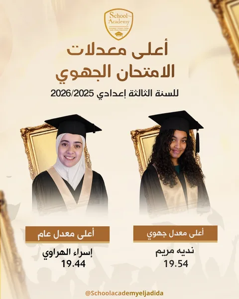 بكل فخر واعتزاز، تعلن مؤسسة سكول أكاديمي عن النتائج المتميزة التي حققها تلامذتها في الا…