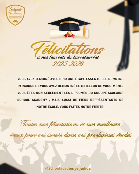 🎓 Félicitations